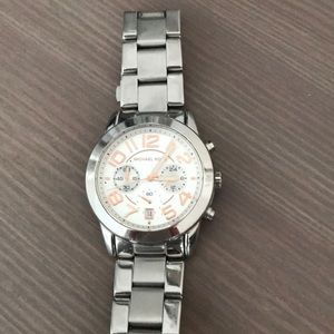 Authentic silver Michael Kors women’s watch